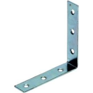 Wickes 76mm Zinc Plated Angle Bracket Pack 4 &pound;2.20