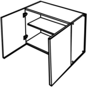 Wickes Inverness Wall Unit 1000mm