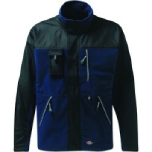 Dickes Eisenhower Bonded Fleece Jacket Black/Blue Size XL