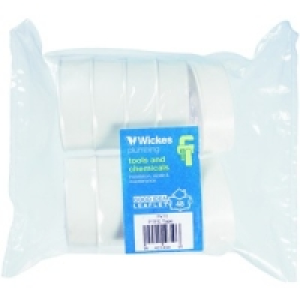 Wickes PTFE Tape 12mm x 12m Pack 10 £2.49