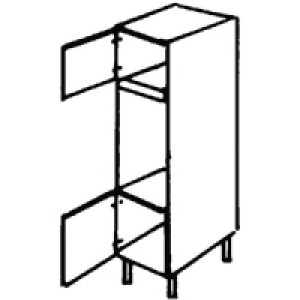 Wickes New Jersey Double Oven Housing Unit 600mm