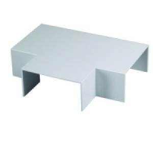 Wickes Maxi Trunking Flat Tee White 100x50mm