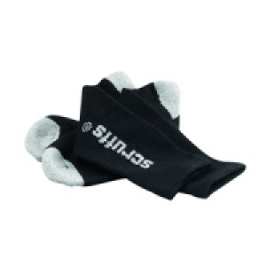 Scruffs Worker Socks Black Universal Size Pack 3 £6.99