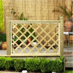 Wickes Lattice Privacy Deck Panel 760x1130x35mm Light Green £27.74