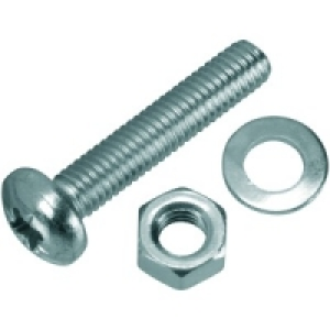 Screws Nut and Washer M5x25 PK8