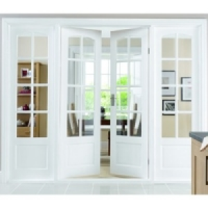 Wickes  Wickes Newland Internal French Doors Pine Glazed 8 Lite 1981