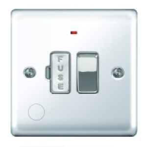 Wickes 13A Switched Fused Socket + LED Screwed Raised Flat P