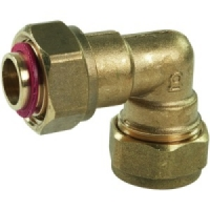 Wickes Compression Swivel Bent Tap Connector 19 x 22mm
