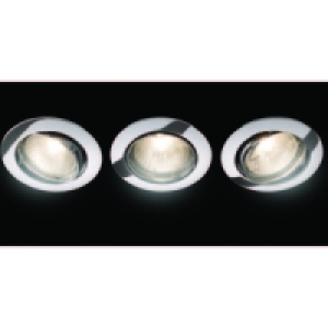 Halogen Round Tilt Downlight Chrome