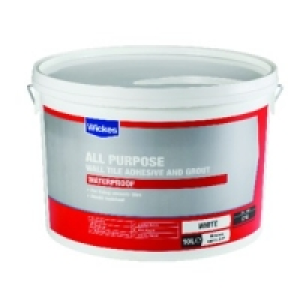 Wickes All Purpose Wall Tile Adhesive & Grout White 10L £24.99