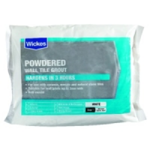 Wickes Powdered Wall Tile Grout White 3kg £6.99