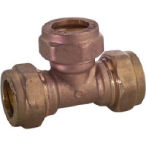 Compression Equal Tee 15mm PK5