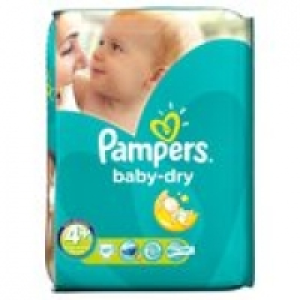 Pampers Baby Dry Size 4+ Maxi+ 9-20Kg £8.50