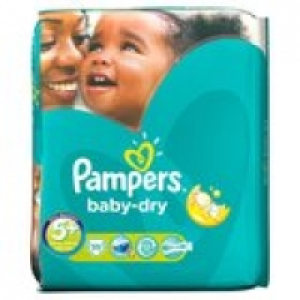Pampers Baby Dry Size 5+ Junior+ 13-27 £8.50