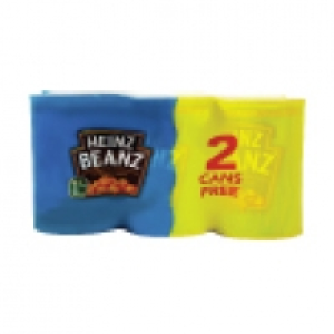 2 Extra Free Heinz Beans 6 X 415g