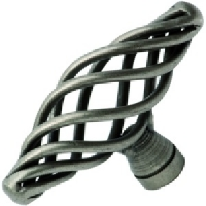 Marrakech Birdcage Knob Pewter 64mm PK10