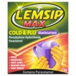 Lemsip Max Cold & Flu Blackcurrant