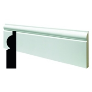 Wickes Fully Finished MDF Torus Skirting 14.5x119x2400mm
