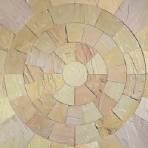 Wickes Fairstone Paving Antique Golden Circle Kit