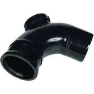 Wickes 110mm Black Soil Pipe 90 Deg Access Bend £19.99