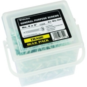 Wickes Twin Thread Screws No.8x50mm Pack 500 £4.62