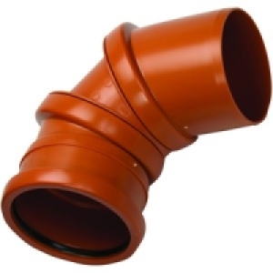 Wickes 110mm Terracota Drain Adjustable 0 Deg to 90 Deg Sing