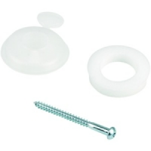 Wickes Clear Polycarbonate Fixing Buttons For 16mm Polycarbo