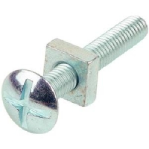 Wickes Mushroom Head Roofing Bolt M6x30mm Pack 18 £3.98