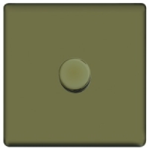 Wickes  Wickes Dimmer Switch 1 Gang 2 Way 400W Pearl Nickel Screwles