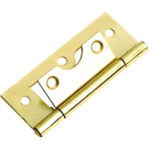 Flush Hinge Brass Plated 63mm PK2