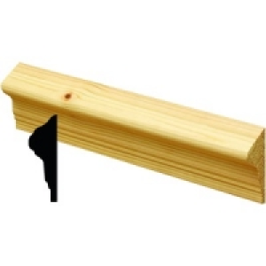 Wickes Pine Dado Rail 20x55x2400mm