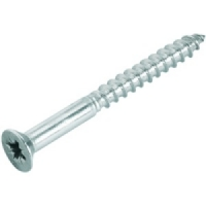Wickes S/Steel CSk Woodscrews No.10x50mm Pack 8