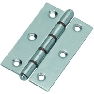 Steel Butt Hinge Chrome Plated 102mm PK2