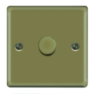 Wickes Dimmer Switch 1 Gang 2 Way 400W Pearl Nickel Raised P £11.99