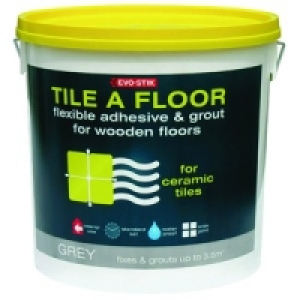 Evo-Stik Flexible Tile Adhesive & Grout For Wooden Floors 5L £13.99