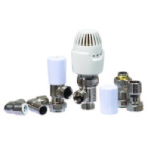 Drayton RT212 Angle TRV With Lockshield & Accessory Pack 15m