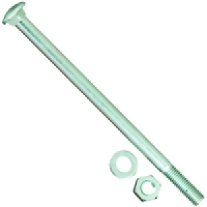 Wickes Carriage Bolt Nut & Washer M6x65mm Pack 12