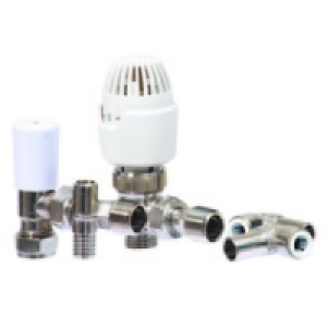 Drayton RT212 Angled TRV With Lockshield & Drain Off Pack 15 &pound;19.97