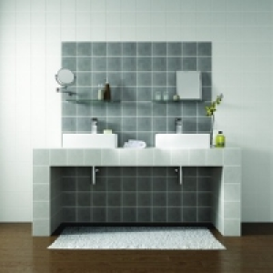 Wickes Tuscan Rustic Grey Satin Ceramic Wall Tile 148x148mm £16.79