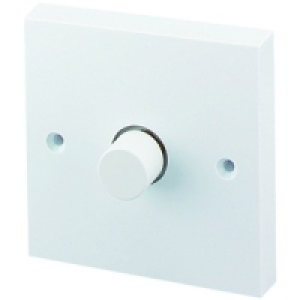 Plastic Dimmer 1 Gang White