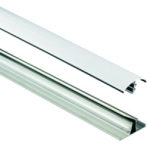 White Universal Glazing Bar 3m