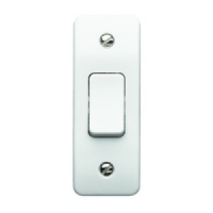 MK Architrave Switch Single 2W K484RPWHI £3.69