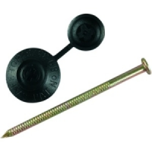 Wickes Profile Sheeting Nails 70mm Black PK100