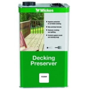 Wickes Decking Preserver 5L Clear £12.99