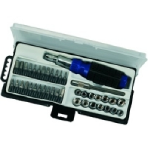 Wickes Ratchet Screwdriver & Bit Set 40 Piece £9.59