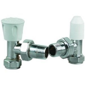 Wickes Angled Radiator Valves 15mm Pack 2 £9.34