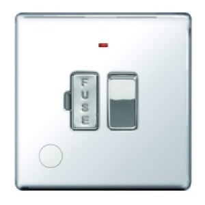 Wickes 13A Switched Fused Socket + LED Screwless Flat Plate  £14.99