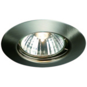 Halogen Fixed Downlight Brushed Chrome £14.99