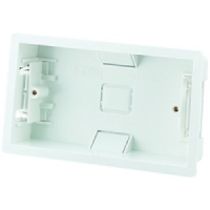 Wickes Dry Lining Box 2 Gang White 6 Pack £6.60