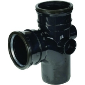 Wickes 110mm Black Soil Pipe 92.5 Deg Branch £12.99